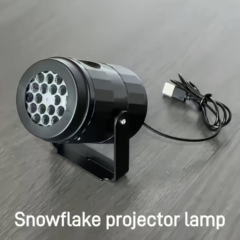 USB Rotating Snow LED Light - Create a Virtual Winter Space