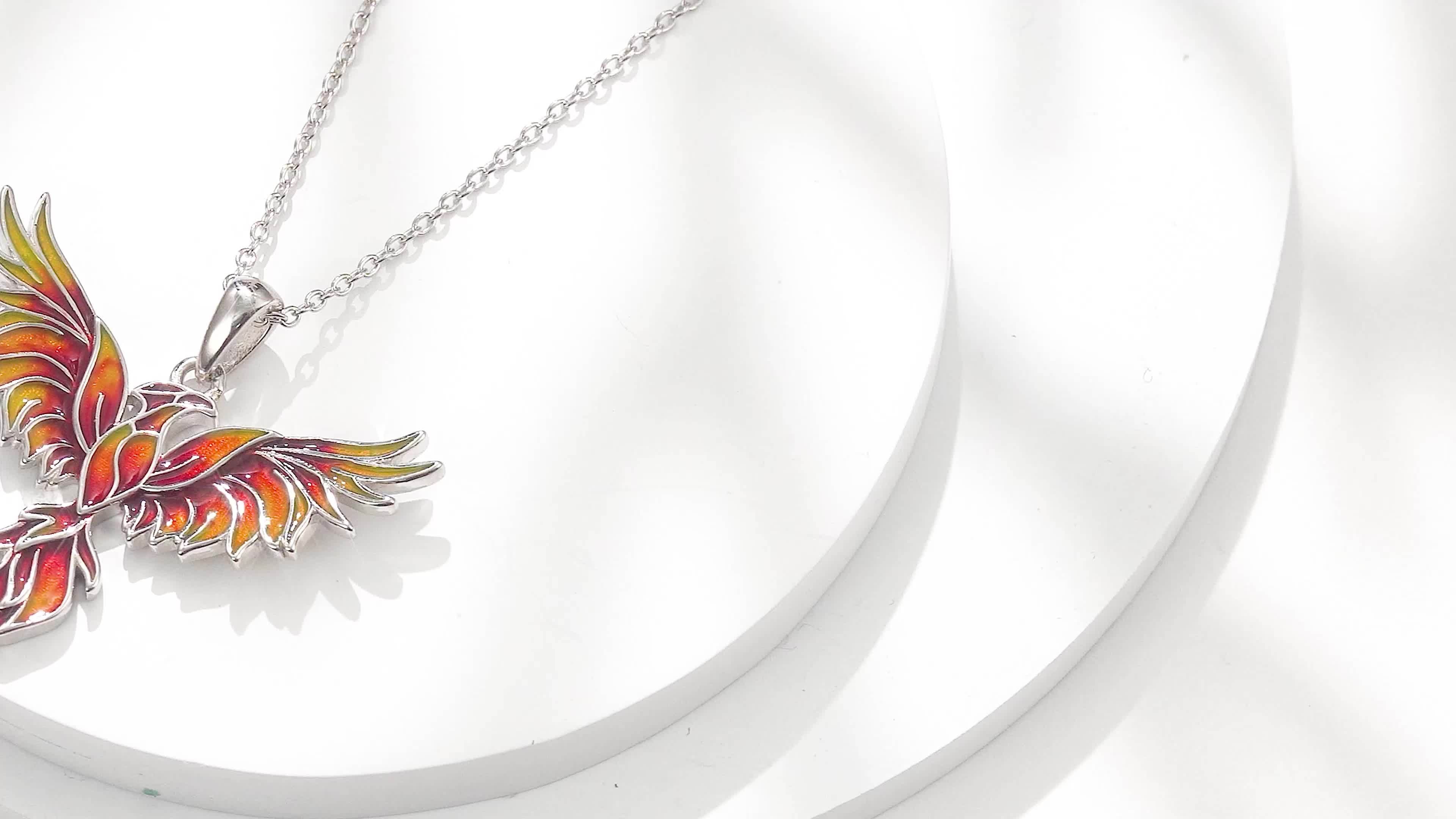 925 Silver Phoenix Necklace - Women's Gift
