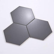 Hexagonal Tile 230x200x115 Matte Glaze Dark Gray