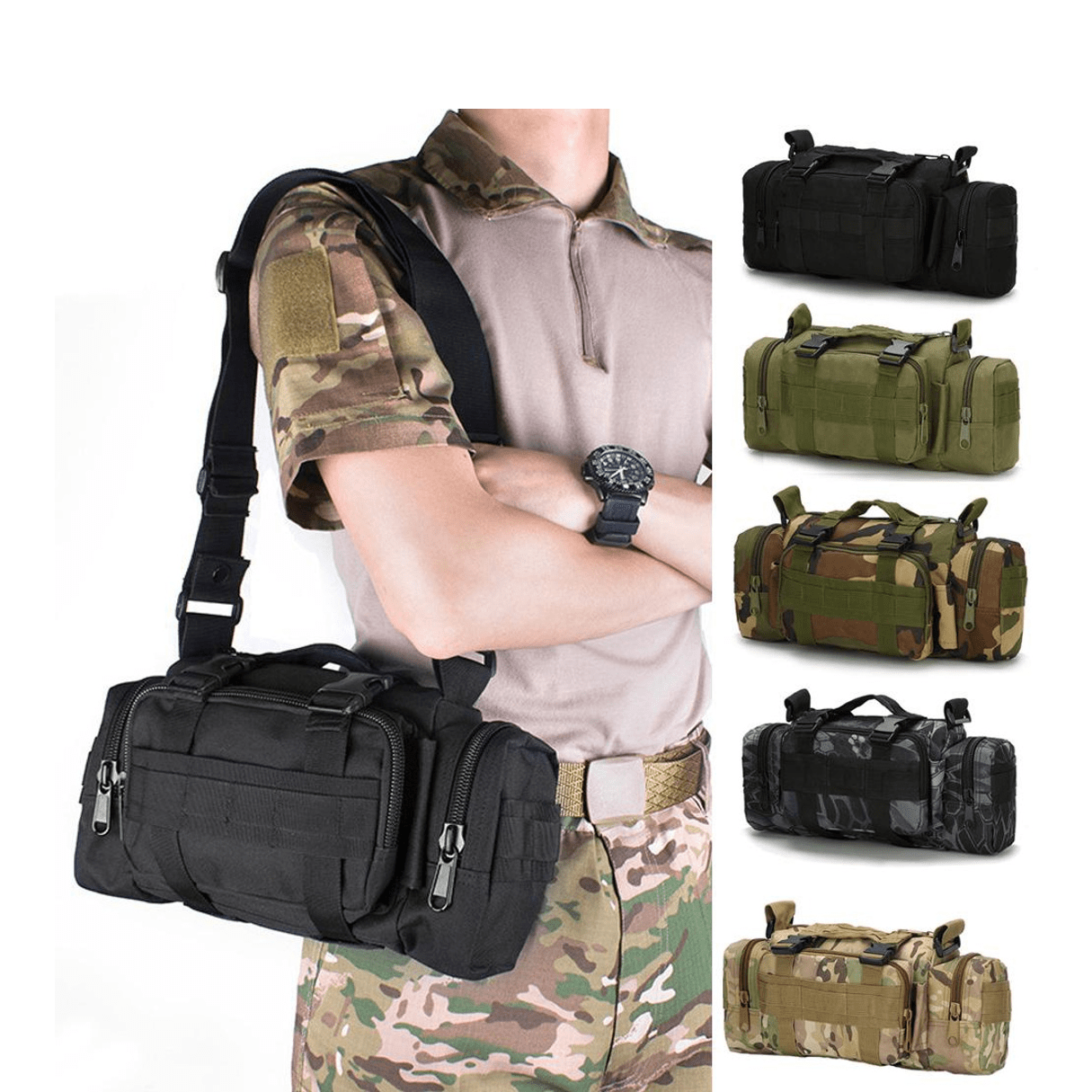 Multi-function Outdoor Waist Bag - Durable Material