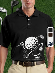 Áo Sơ Mi Nam Hè Thể Thao In Bóng Golf Hài Hước