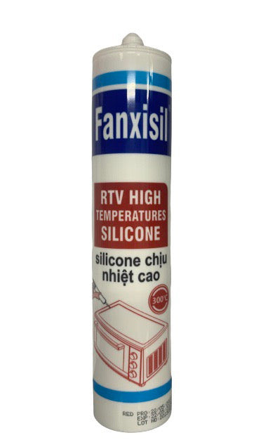 HEAT RESISTANT SILICONE SEALANT – FANXISIL RTV HIGH TEMPERATURE SILICONE SEALANT RED 300ML 