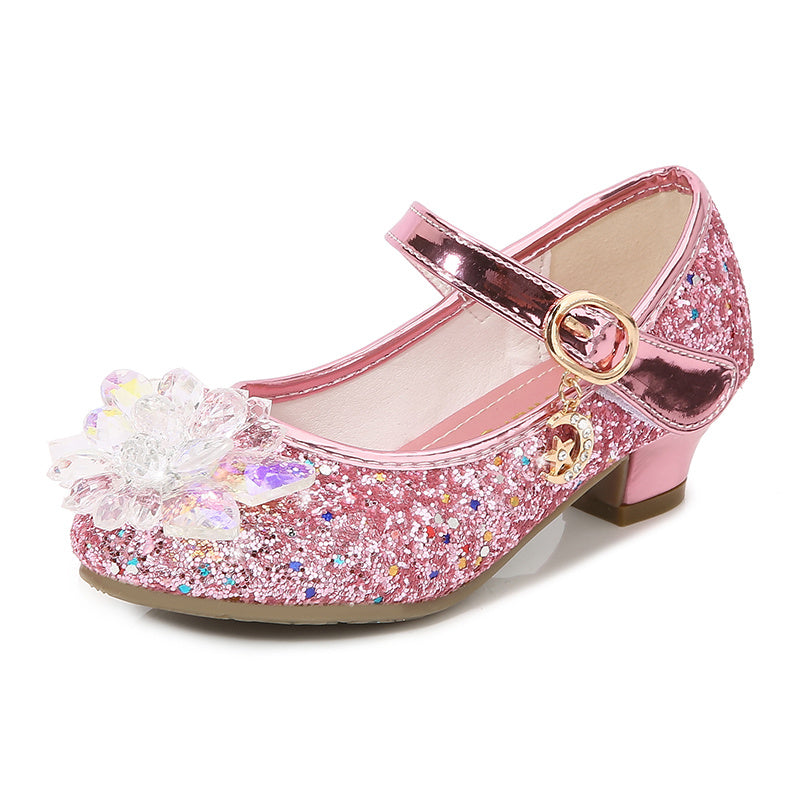 Elsa High Heels Sparkling Floral Feminine Party Shoes