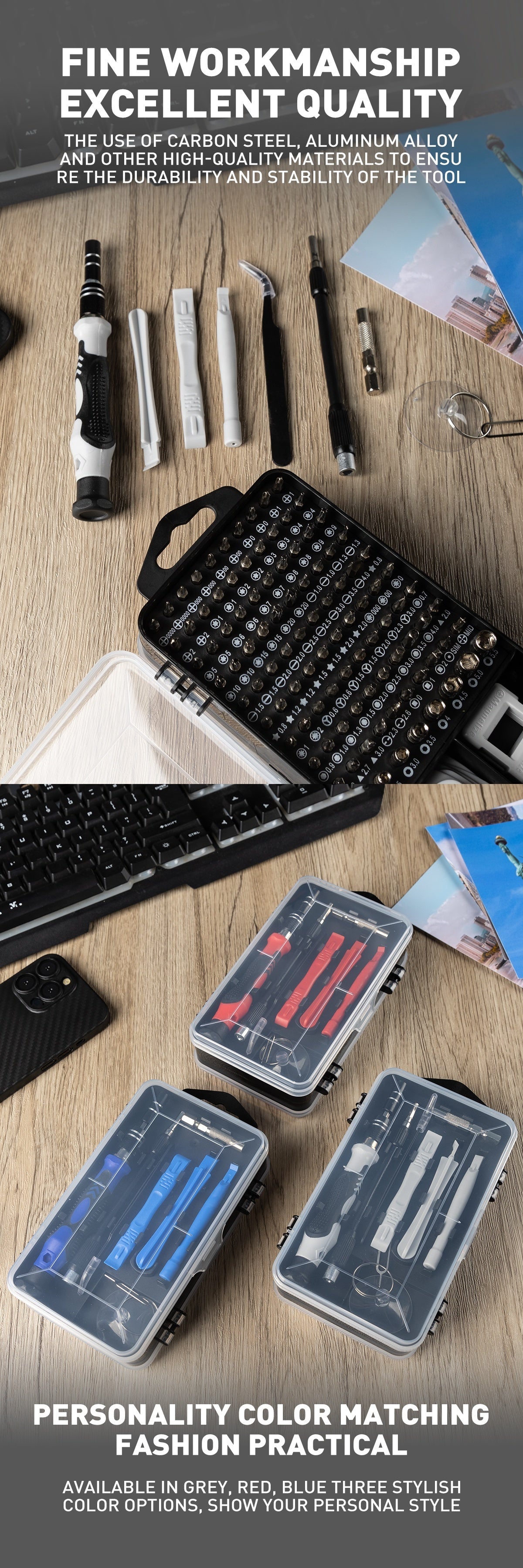 117in1 Multi-Tool Kit For Electronics