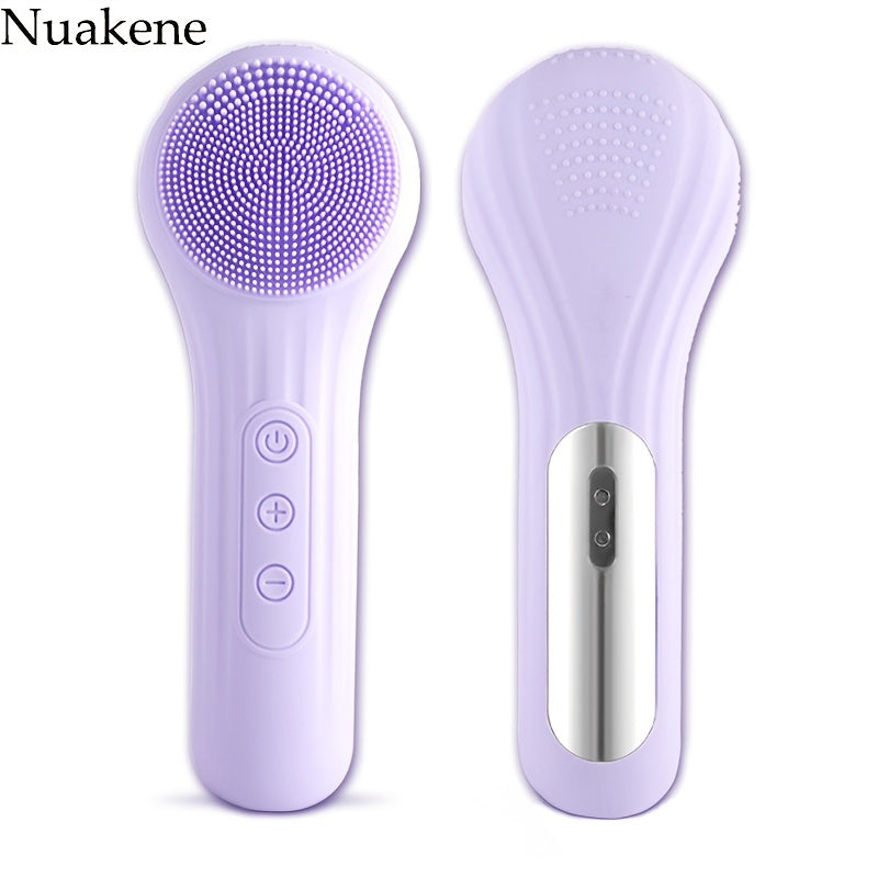 Nuakene 2in1 Magnetic Charging Facial Cleansing Brush, 5 Massage Modes