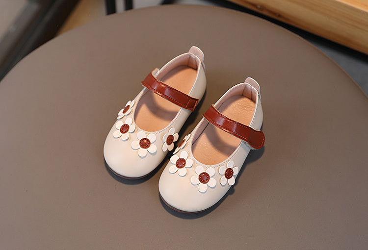 Giày Búp Bê Hoa 3D Siêu Nhẹ, Êm, Chống Trượt Cho Bé