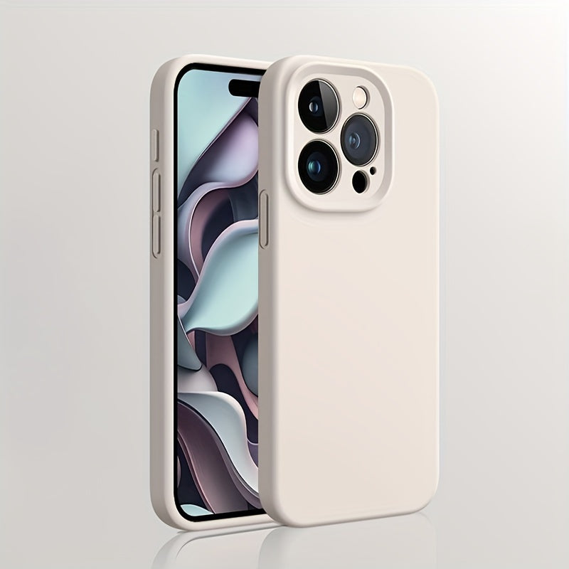 Ốp Lưng Silicon Cao Cấp Bảo Vệ Ống Kính iPhone