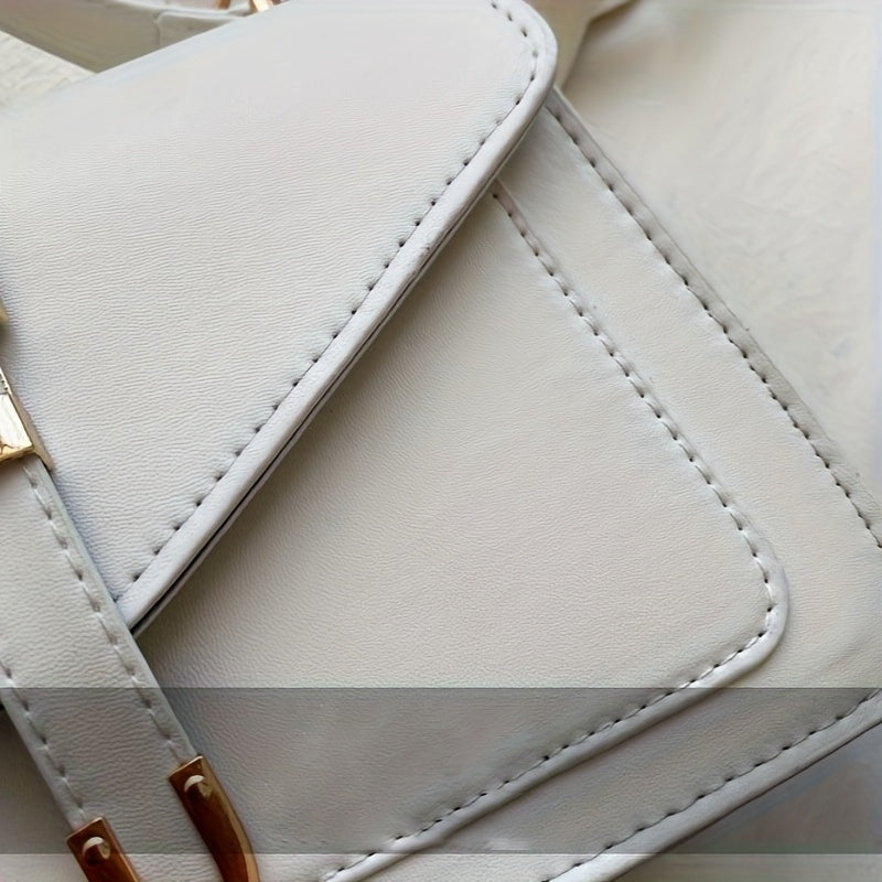 Túi Đeo Chéo Vuông Nhỏ Khóa Thắt Lưng Thanh Lịch