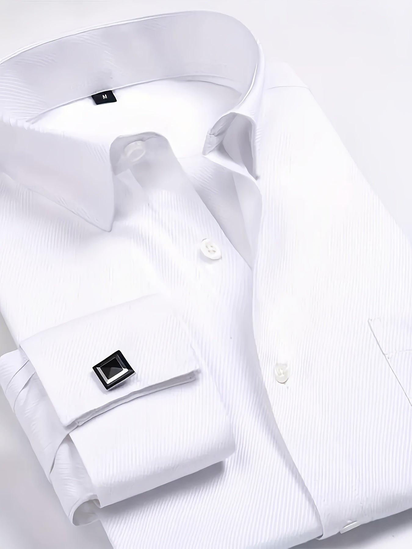 Áo Sơ Mi Nam Pháp 2025 Kèm Măng Sét Thanh Lịch