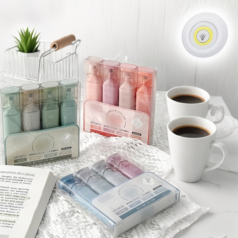 Set of 5 Wireless LED Wall Lights with Remote Control