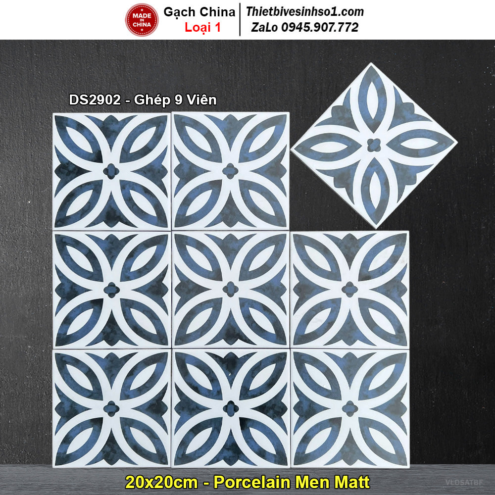 20x20 Chinese Cement Tiles DS2902