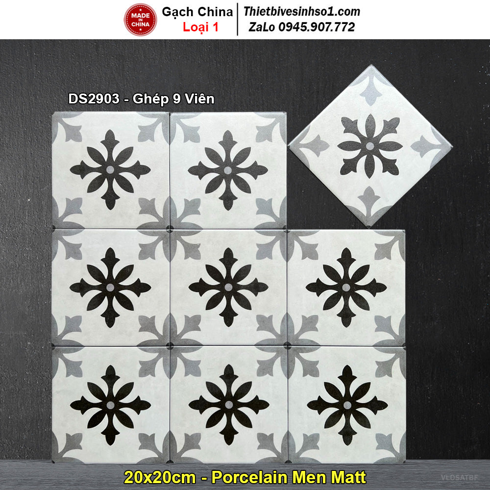 20x20 Chinese Cement Tiles DS2903