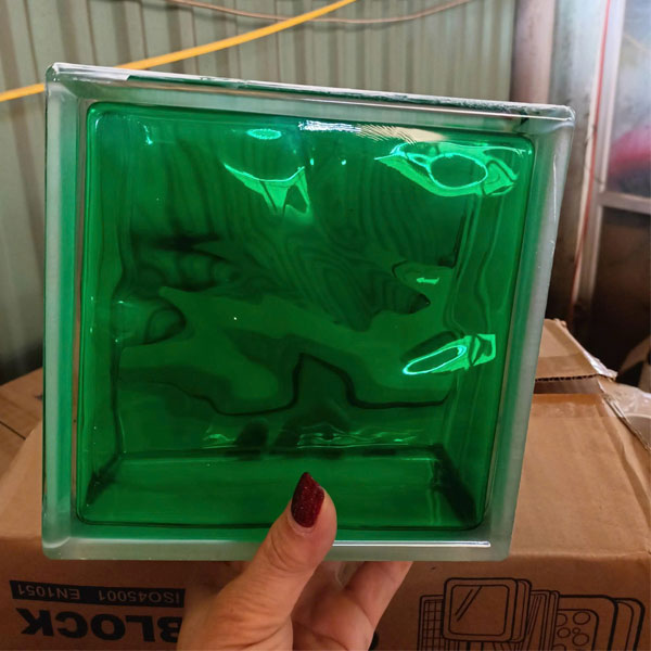 Chinese stained glass bricks 19x19x8cm
