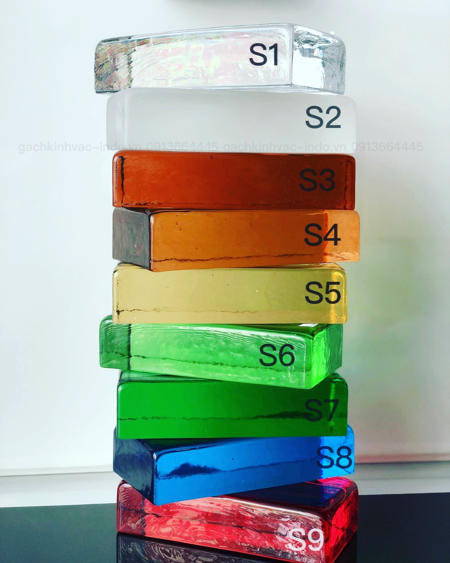 GẠCH KÍNH KHỐI ĐẶC S6 - Daisan Mart