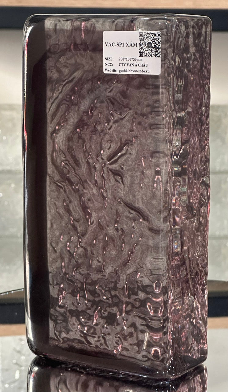 Gạch Kính Khối Đặc SP1 Xám - Daisan Mart