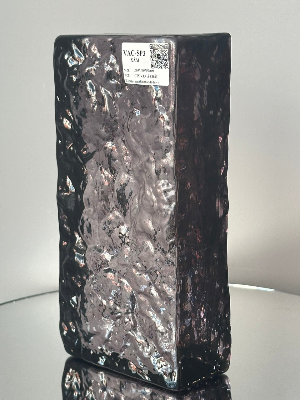 Gạch Kính Khối Đặc SP3-Xám - Daisan Mart