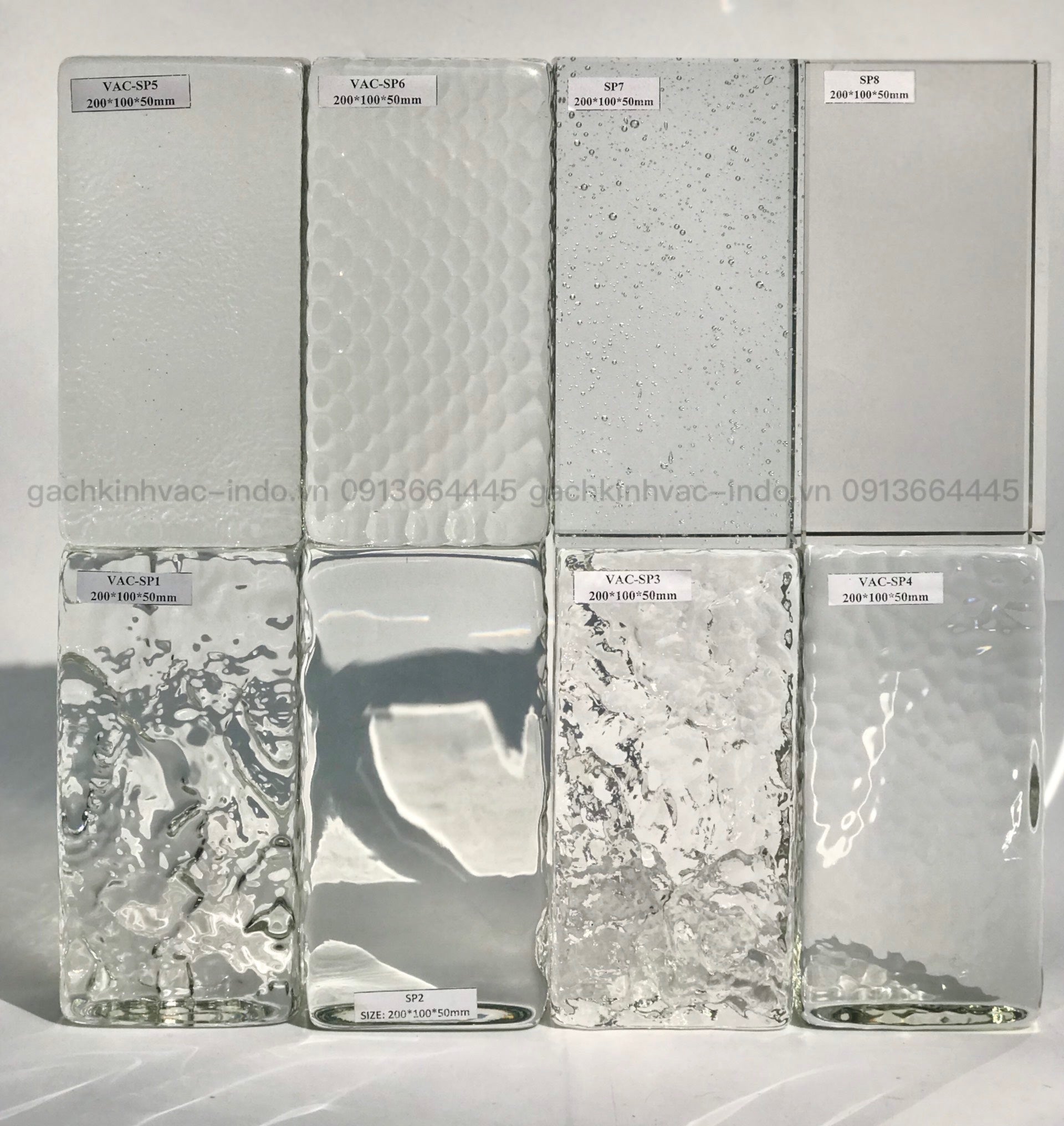 gạch kính khối đặc SP8 - Daisan Mart