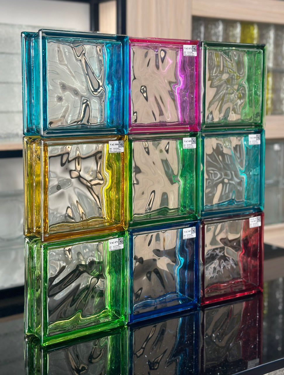 Gạch Kính Vân Mây Đỏ VAC-065 - Daisan Mart