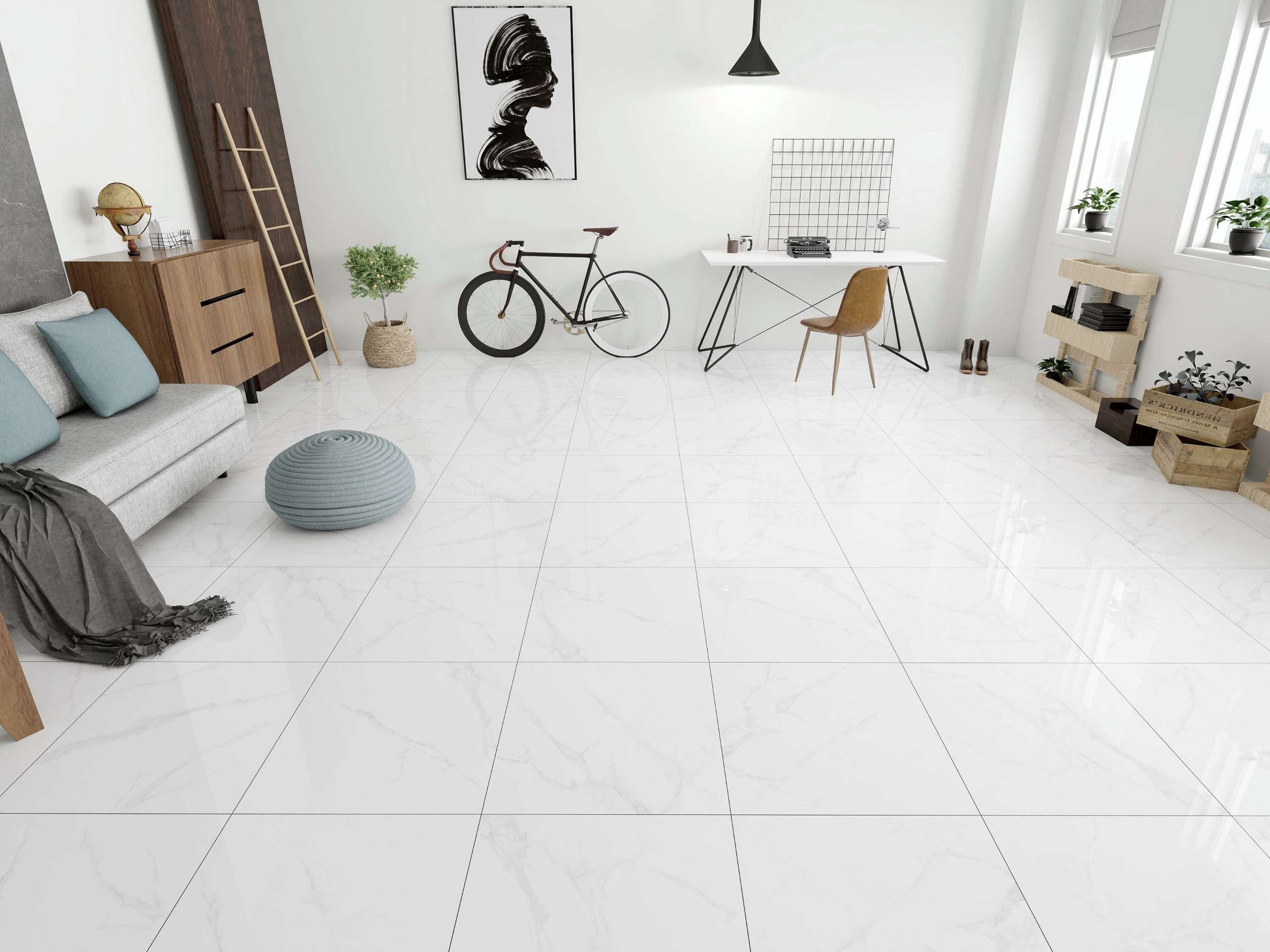 Gạch Men Bóng 600x600 - Mã SMP-66010 - Daisan Mart