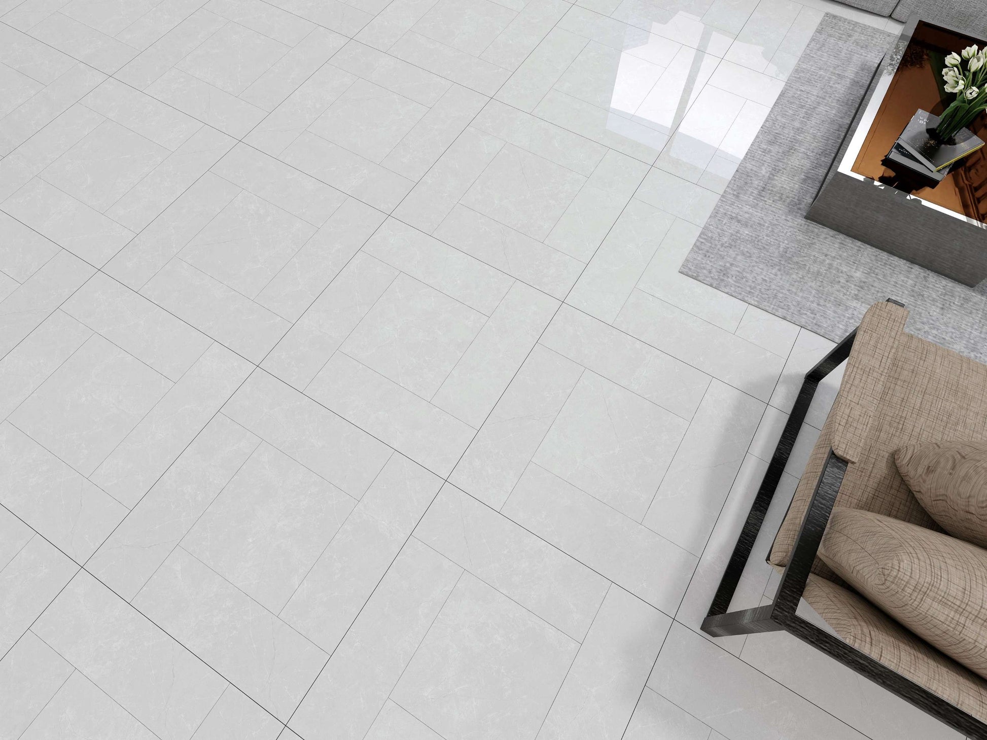 Gạch men bóng 800x800mm mã SMP-88025 - Daisan Mart