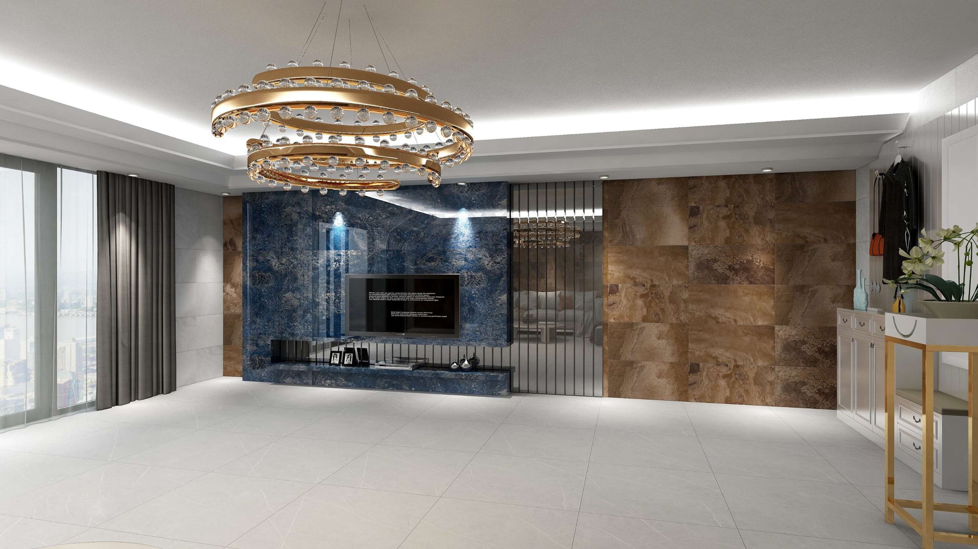 Gạch Men Matt Tinh Thể Đậm 400x800 Mã C48CD703 - Daisan Mart