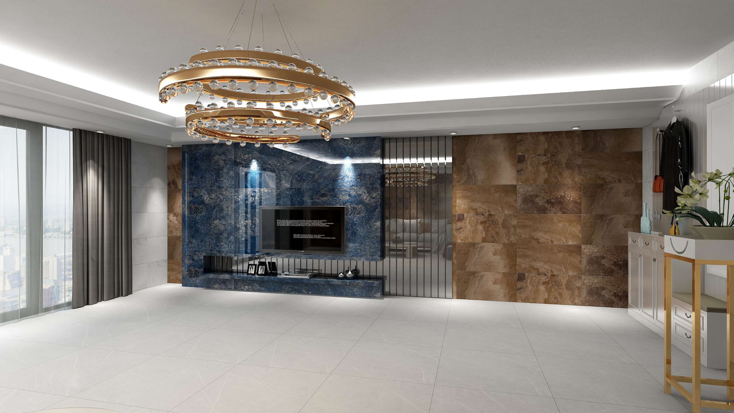 Gạch Men Matt Tinh Thể Đậm 400x800 Mã C48CD703 - Daisan Mart