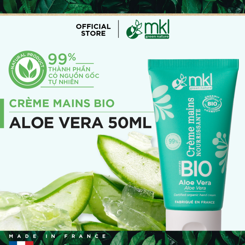 MKL Certified Organic Hand Cream Aloe Vera 50ml
