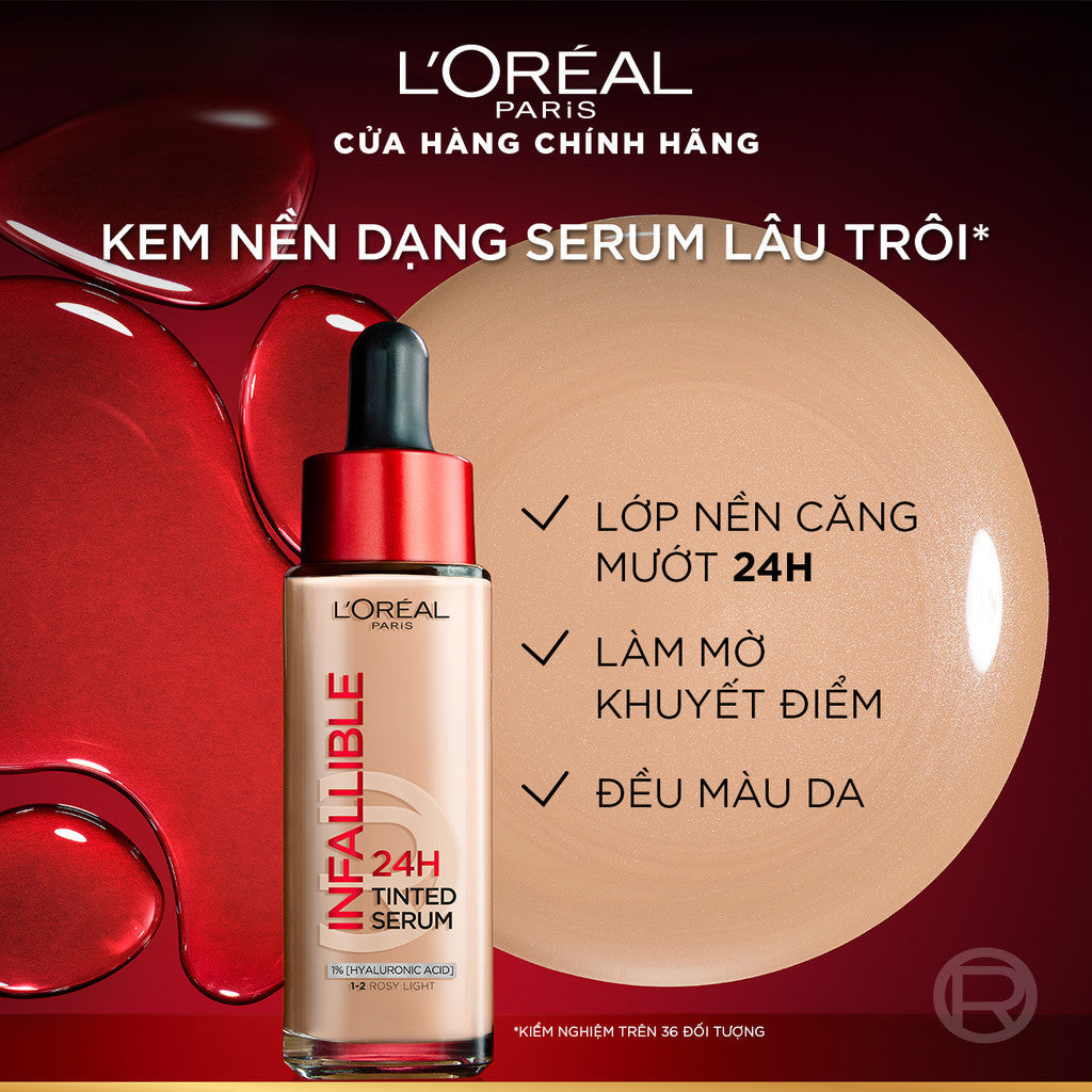 Kem Nền Loreal Paris Infallible 24H Tinted Serum 30ml