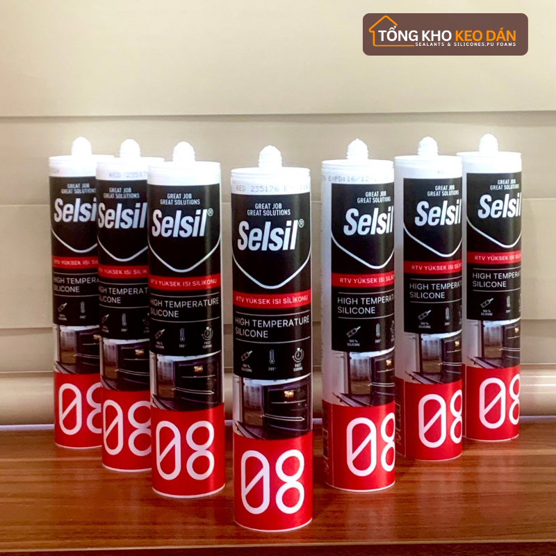 Selsil RTV High Temperature Silicone Sealant 280ml 