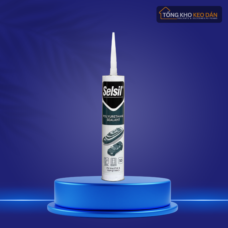 Auto glass and aluminum panel adhesive PU Selsil PU Sealant 50 300ml 