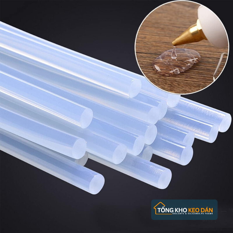 Transparent Silicone Glue Stick 7x250mm For 20W Glue Gun
