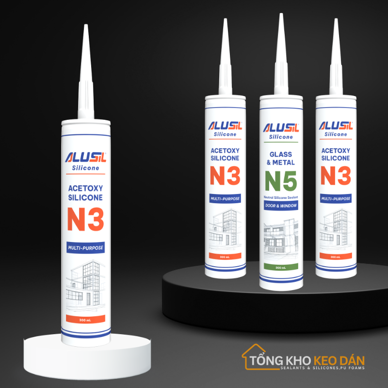 Alusil N3 Silicone Sealant – Multi-purpose sealant for all surfaces 