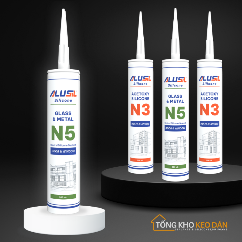Alusil N5 silicone glue – Good for aluminum and glass