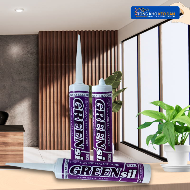 Greensil 808 neutral silicone adhesive for aluminum and glass imported from Korea 