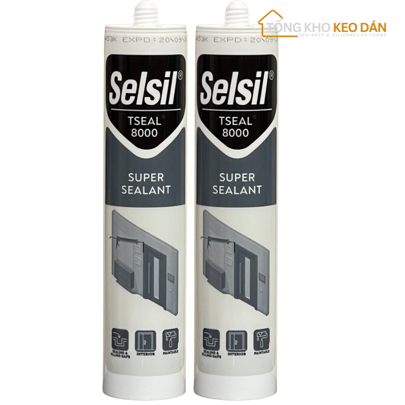 Selsil T8000 Multipurpose Sealant Acrylic and Silicone 