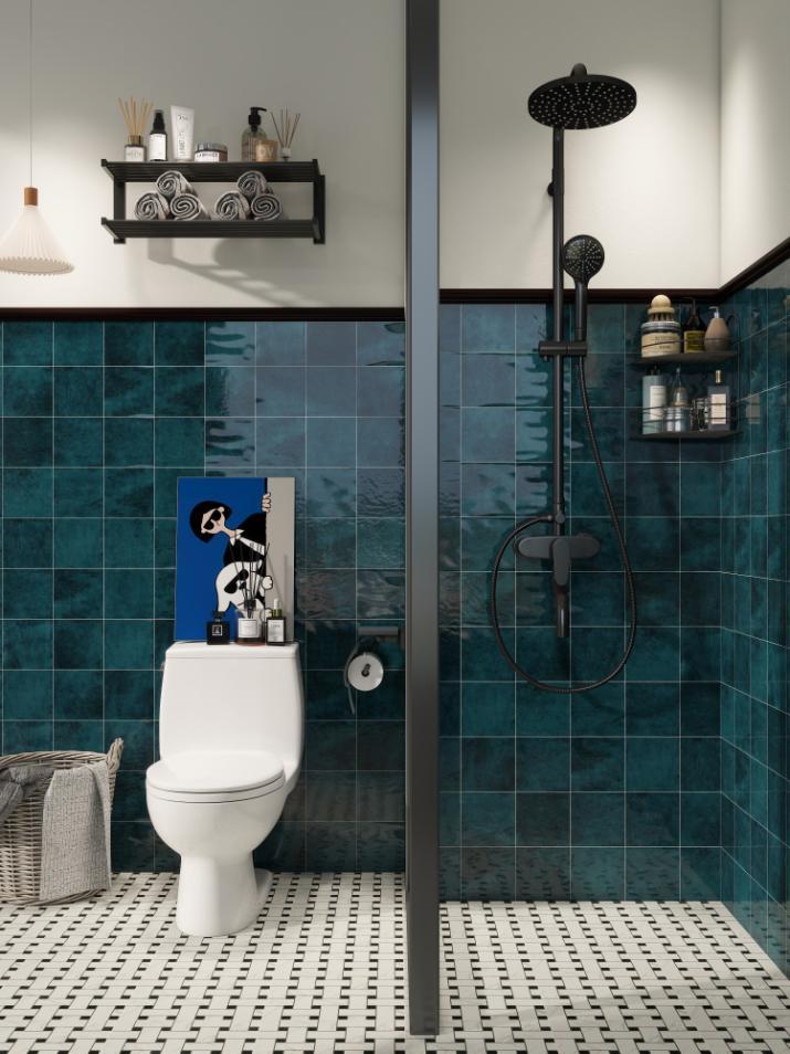 Glossy Porcelain tile, size 150x150mm, code LNA1507G