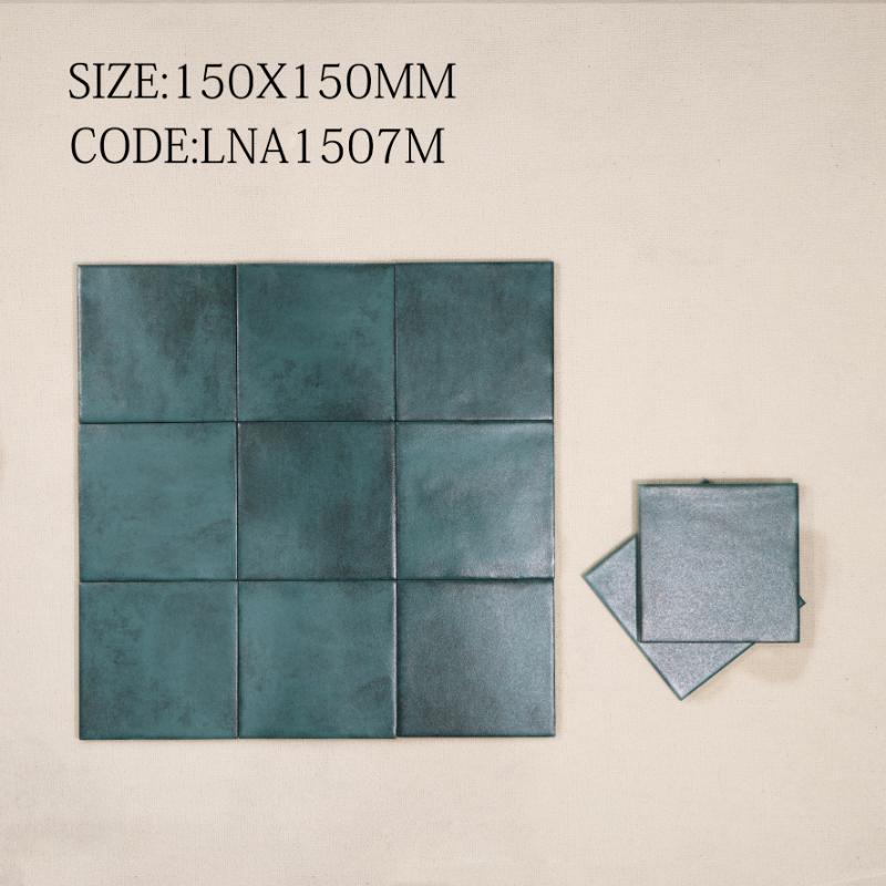 Porcelain tile, matte and curved, size 150x150mm, code LNA1507M