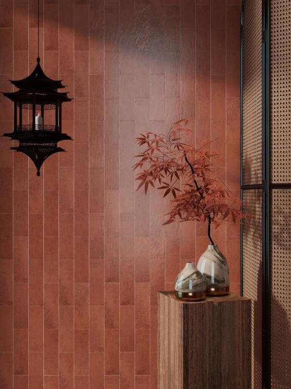 Porcelain tile, matte and curved, size 75x230mm, code LNA752303M