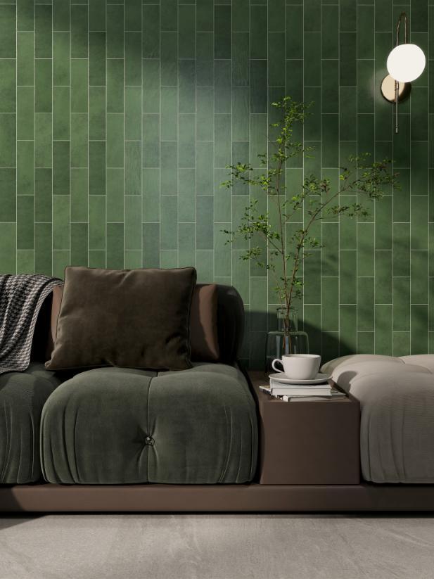 Porcelain tile, matte and curved, size 75x230mm, code LNA752301M