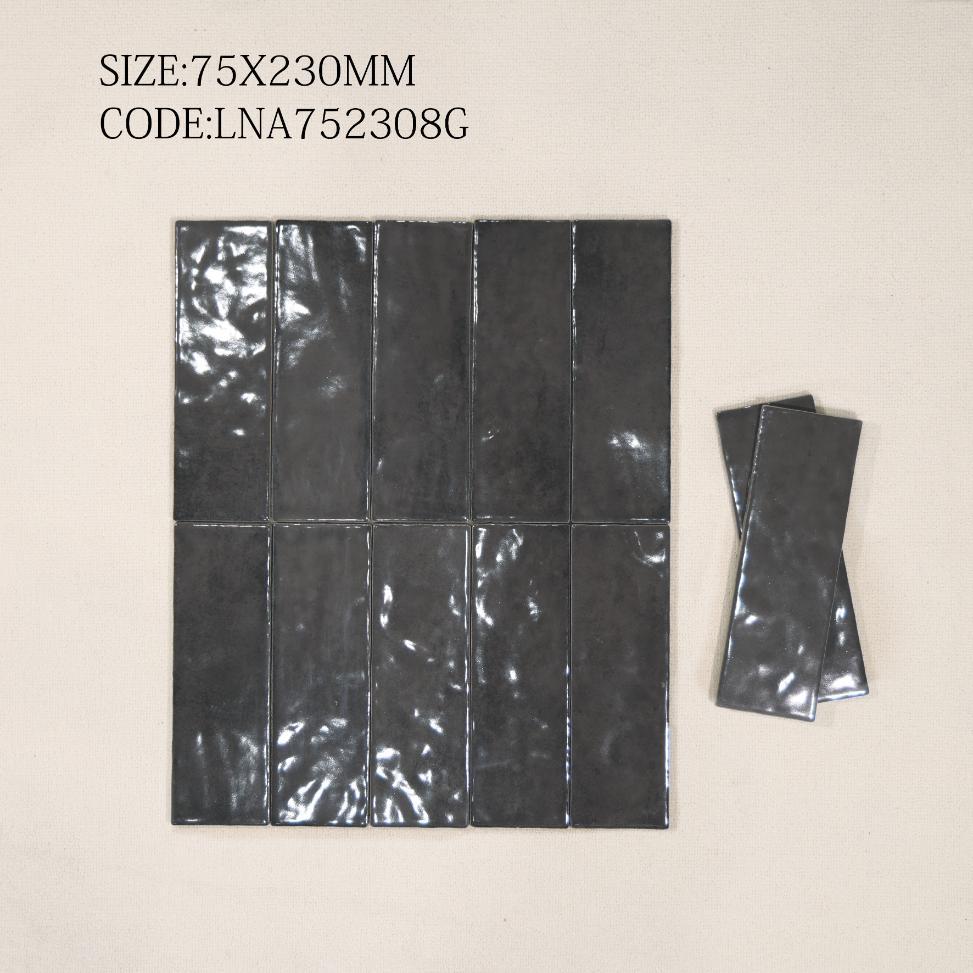 Polished Porcelain tile, size 75x230mm, code LNA752308G
