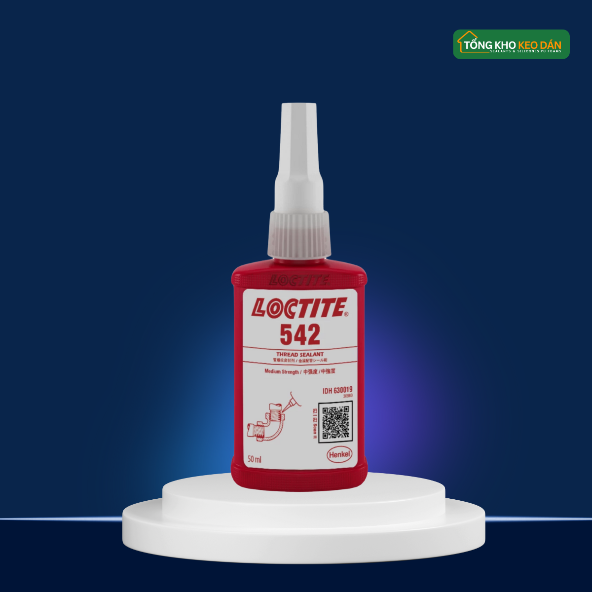 Loctite 542 Liquid Heat Resistant Thread Sealant 250ml