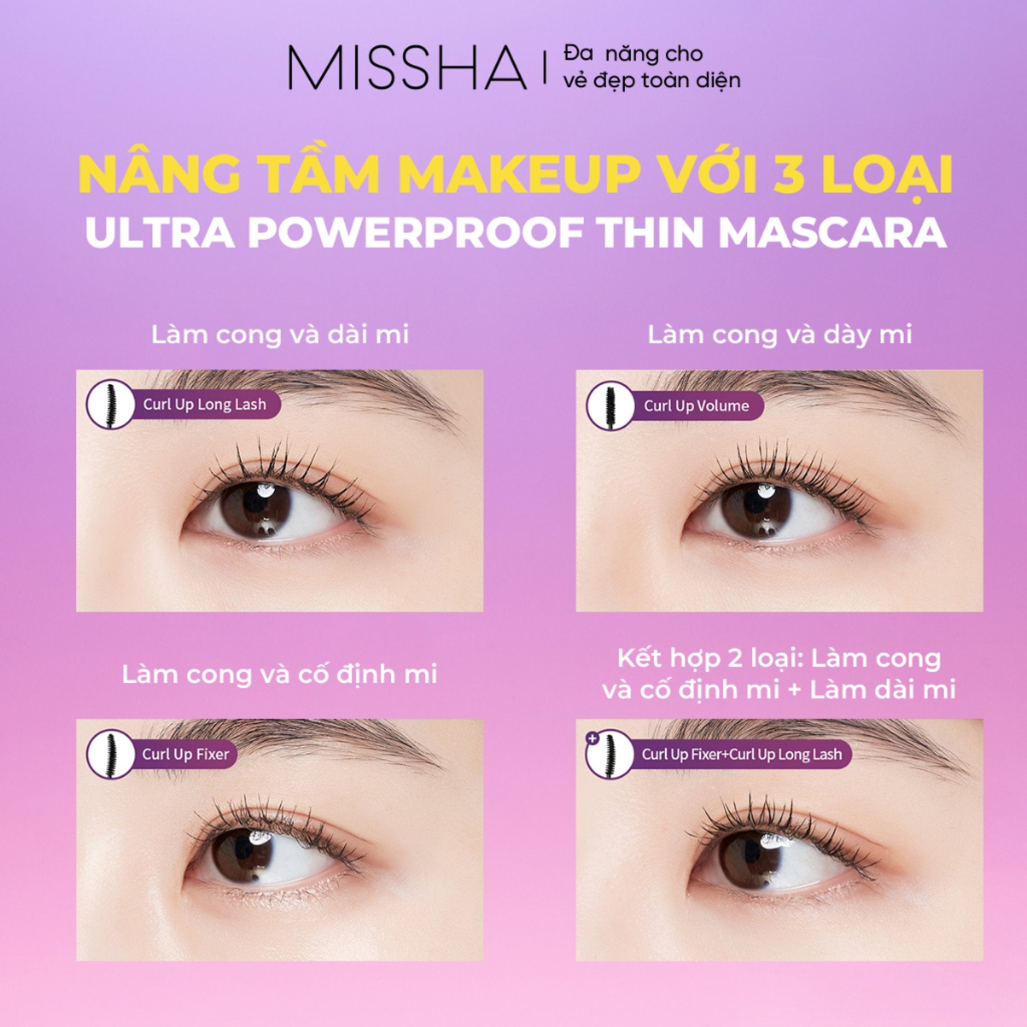Missha Ultra Powerproof Thin Waterproof Long Lasting Mascara 9G