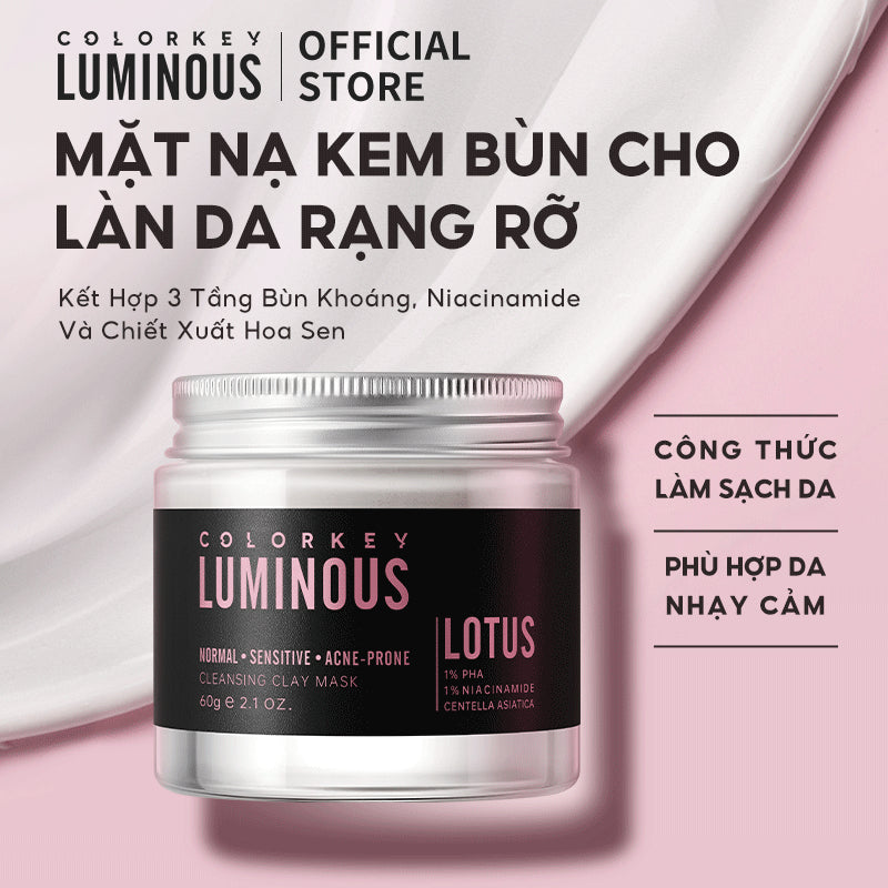 Mặt Nạ Bùn Colorkey Luminous Cleansing Clay Mask 60g