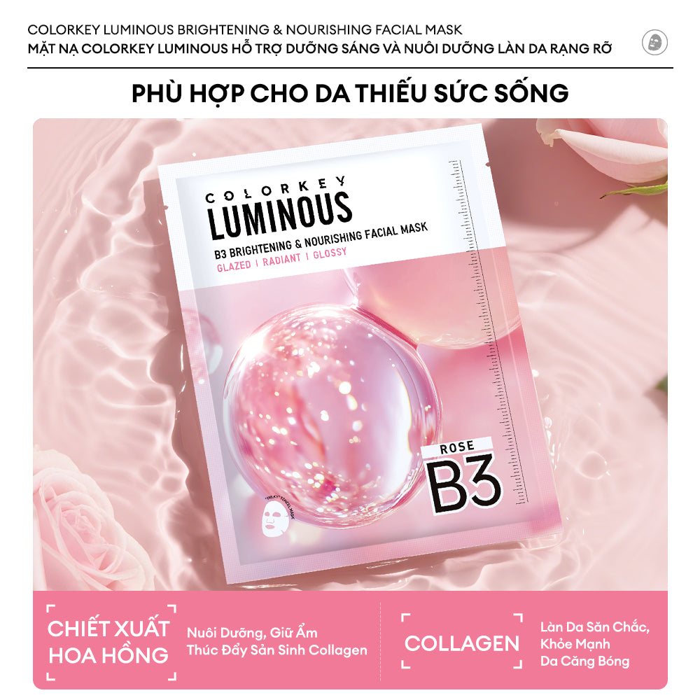 Mặt Nạ Colorkey Luminous B3 Facial Mask 25ml