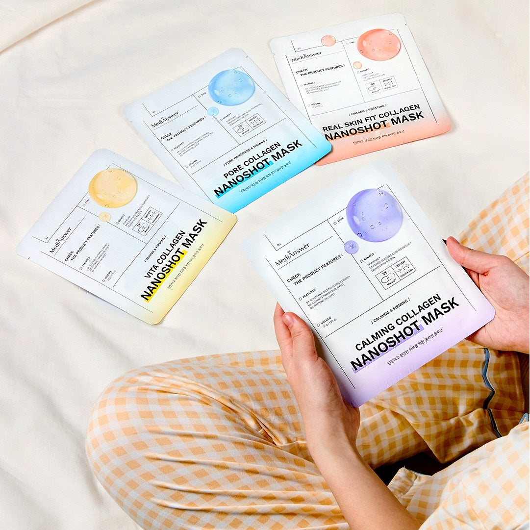 Mặt Nạ Thạch Collagen MediAnswer Nanoshot 37G