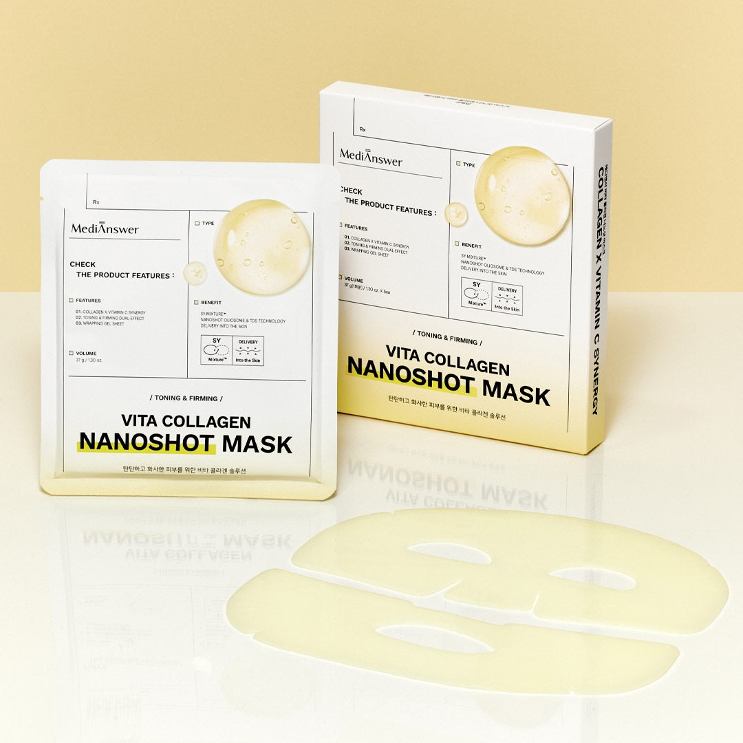 Mặt Nạ Thạch Collagen MediAnswer Nanoshot 37G