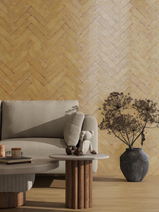 Flat metallic matte porcelain tile, size 75x300, code MD7536G18-SG