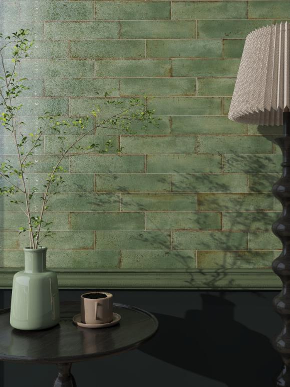 Flat metallic matte porcelain tile, size 75x300, code MD7536G05-SG