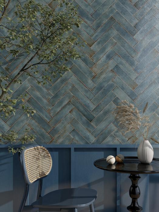 Flat metallic matte porcelain tile, size 75x300, code MD7536G05-SG