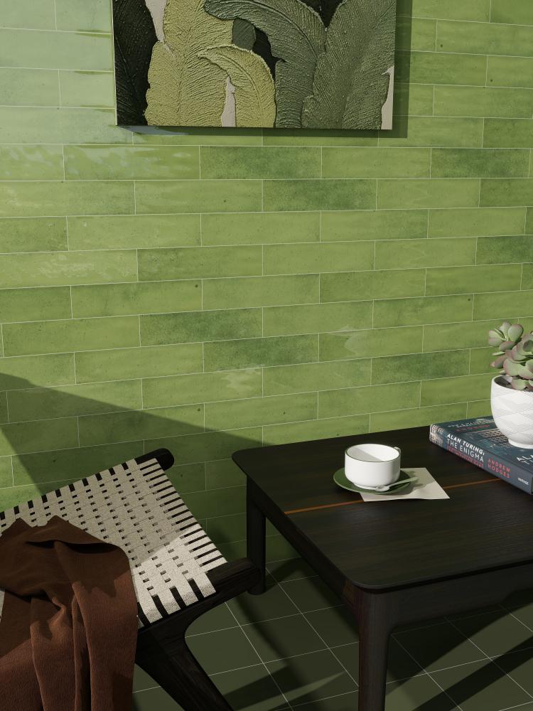 Glossy porcelain tile, size 75x300mm MDL7537C03